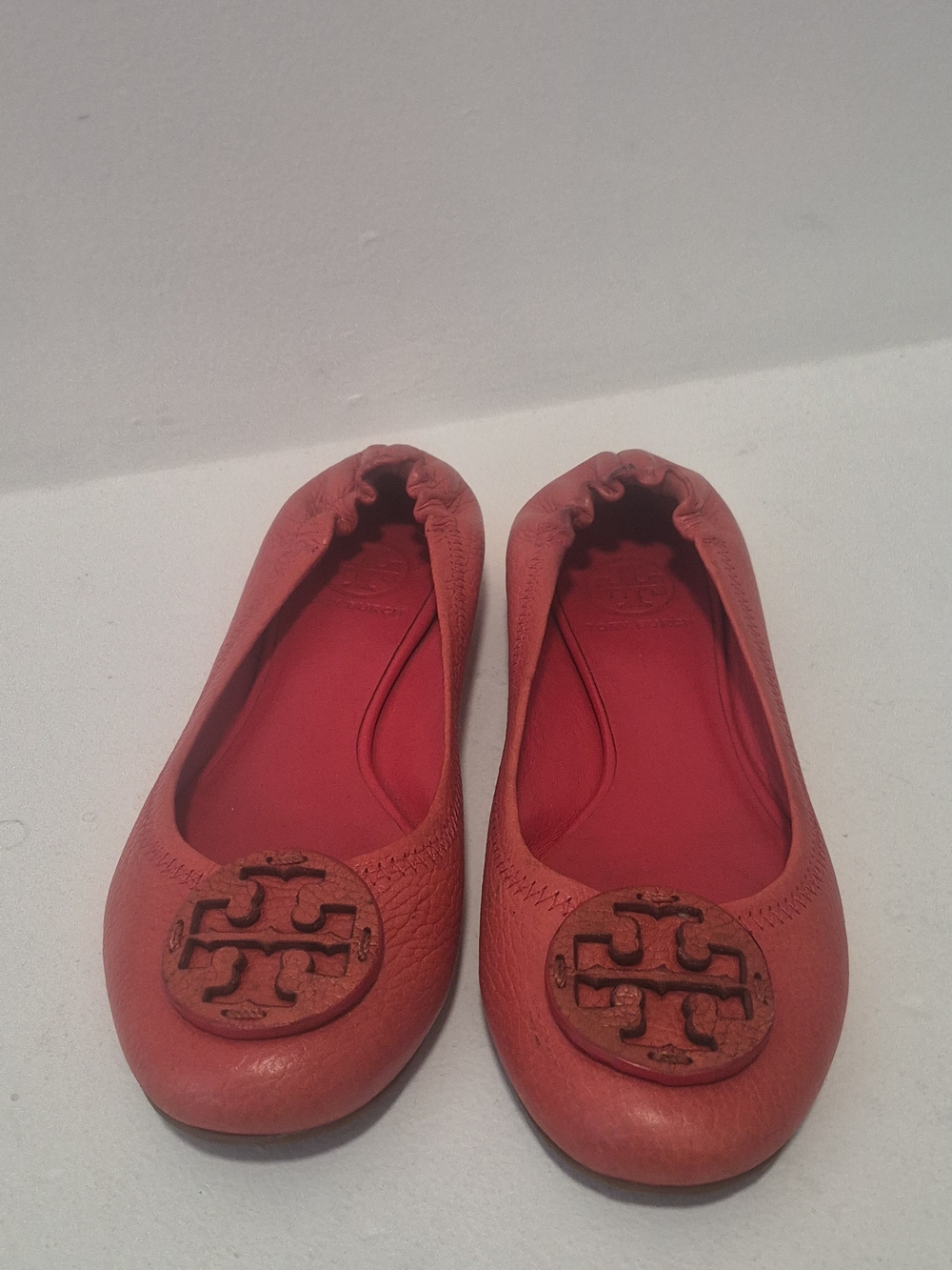 Tory Burch Red Leather Ballet Flats